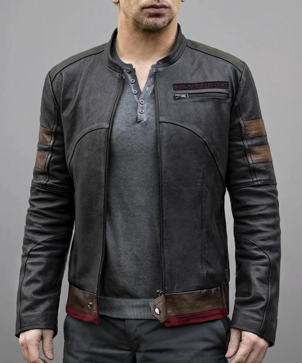 Soul Revolver mens Bounty Hunter leather jacket