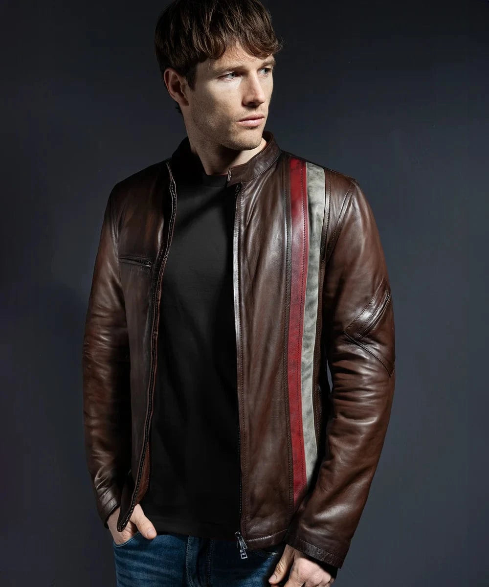 Soul Revolver mens Cyclops leather jacket