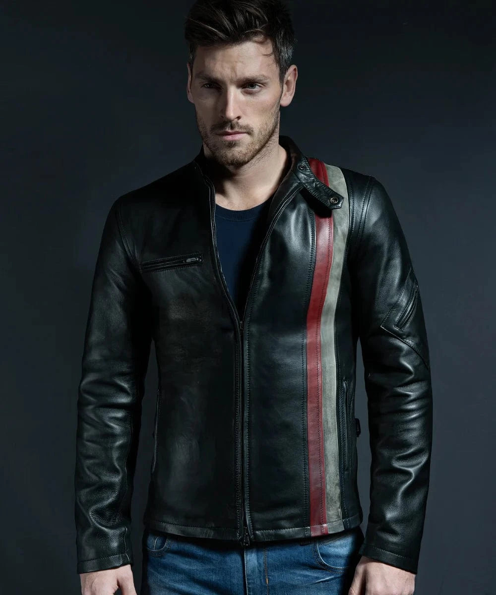 Soul Revolver mens Cyclops leather jacket