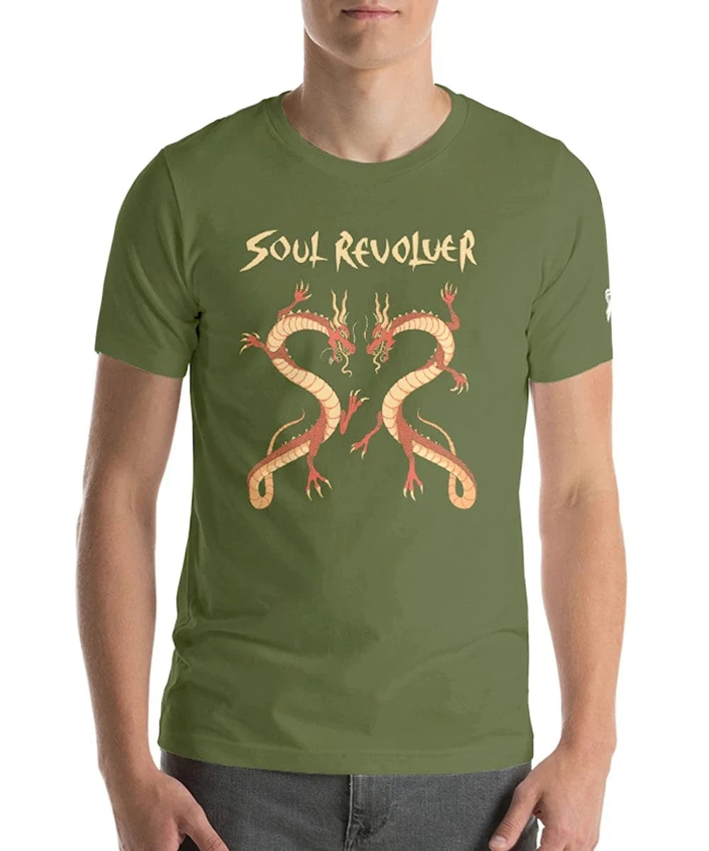 Soul Revolver mens Dragon leather jacket