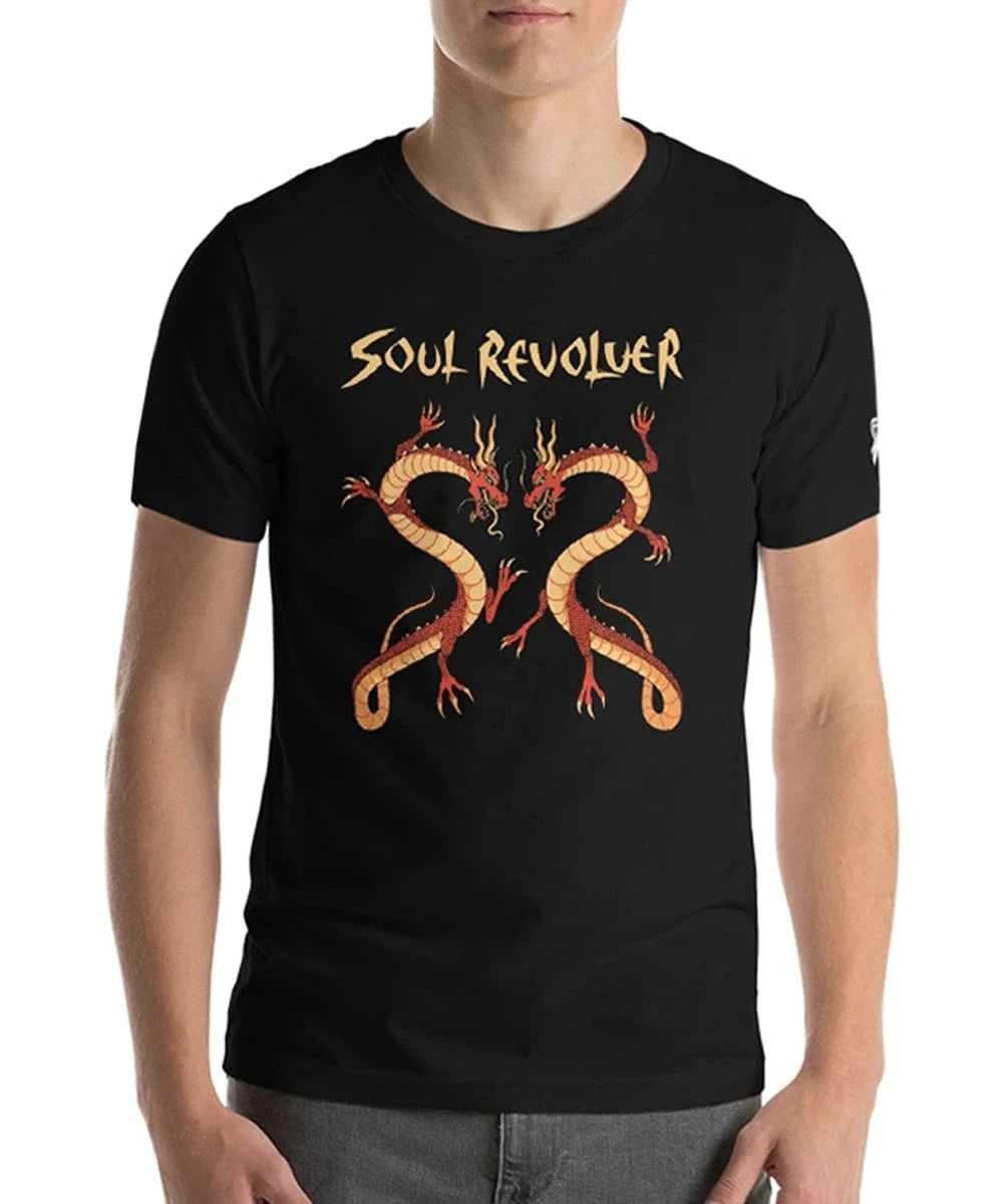 Soul Revolver mens Dragon leather jacket