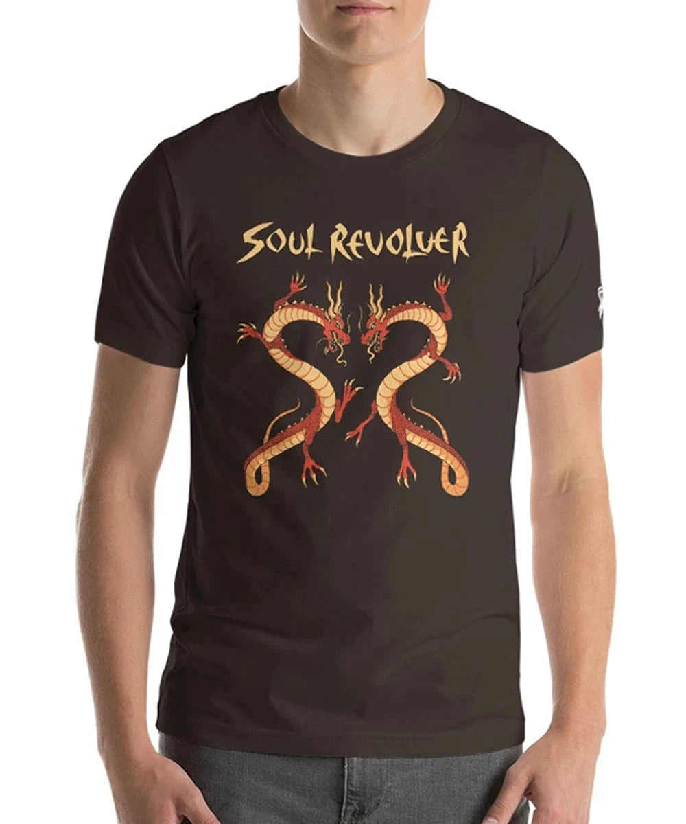 Soul Revolver mens Dragon leather jacket