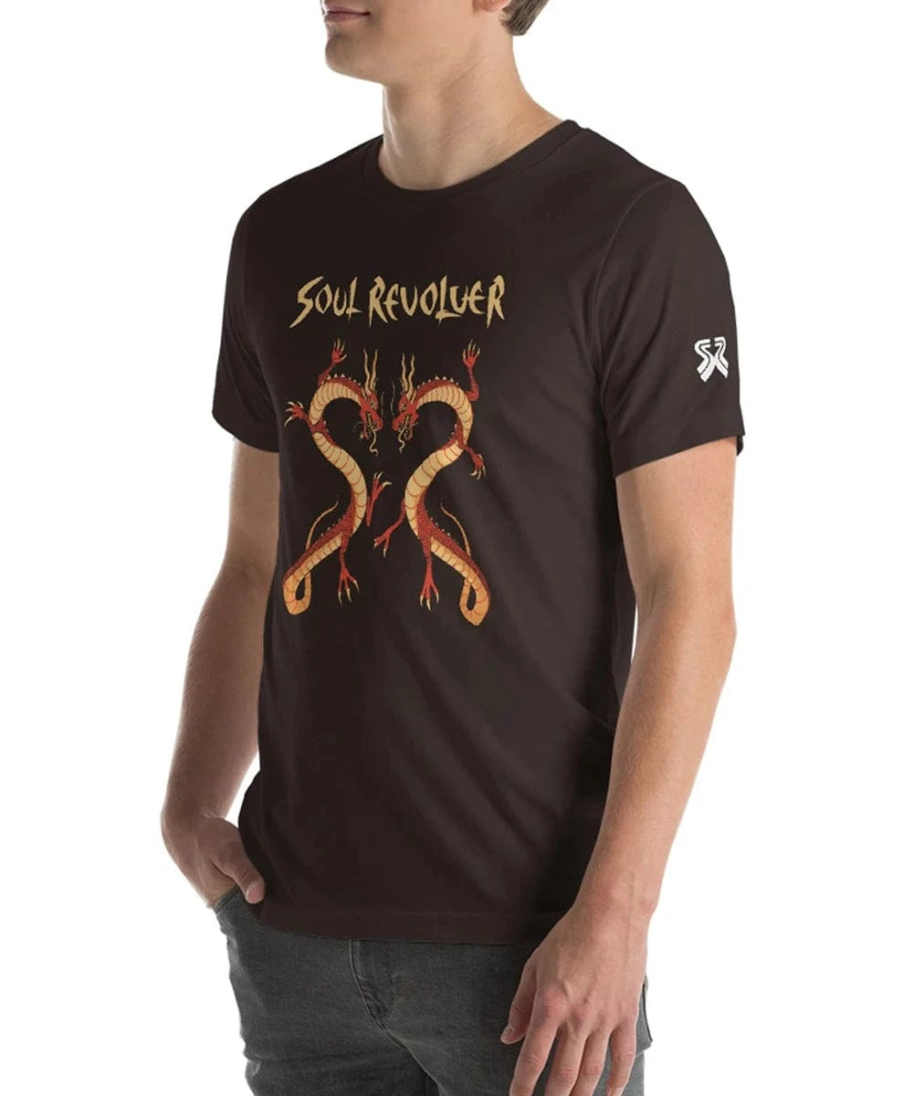 Soul Revolver mens Dragon leather jacket