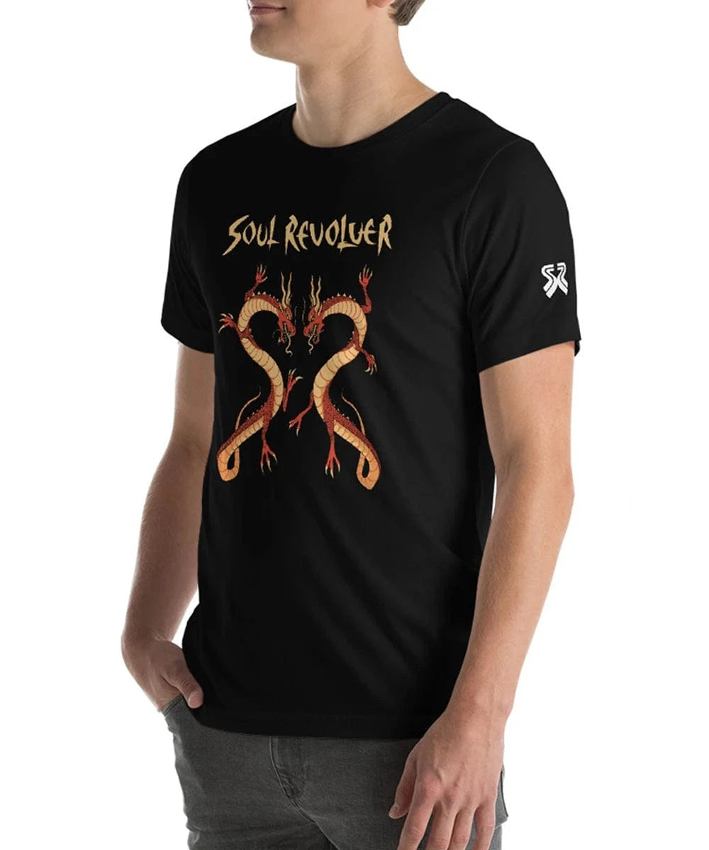 Soul Revolver mens Dragon leather jacket