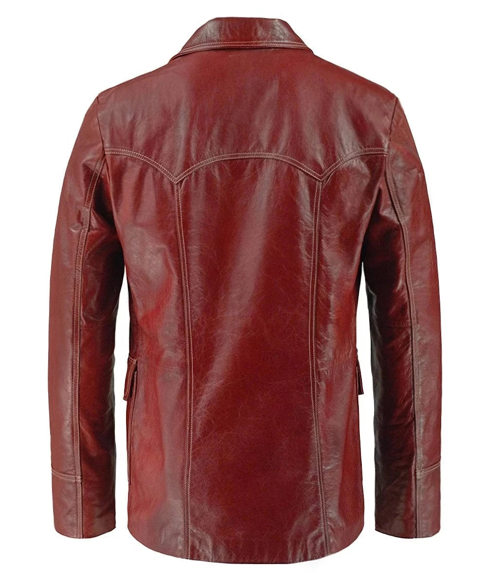 Soul Revolver mens Fight Club leather jacket