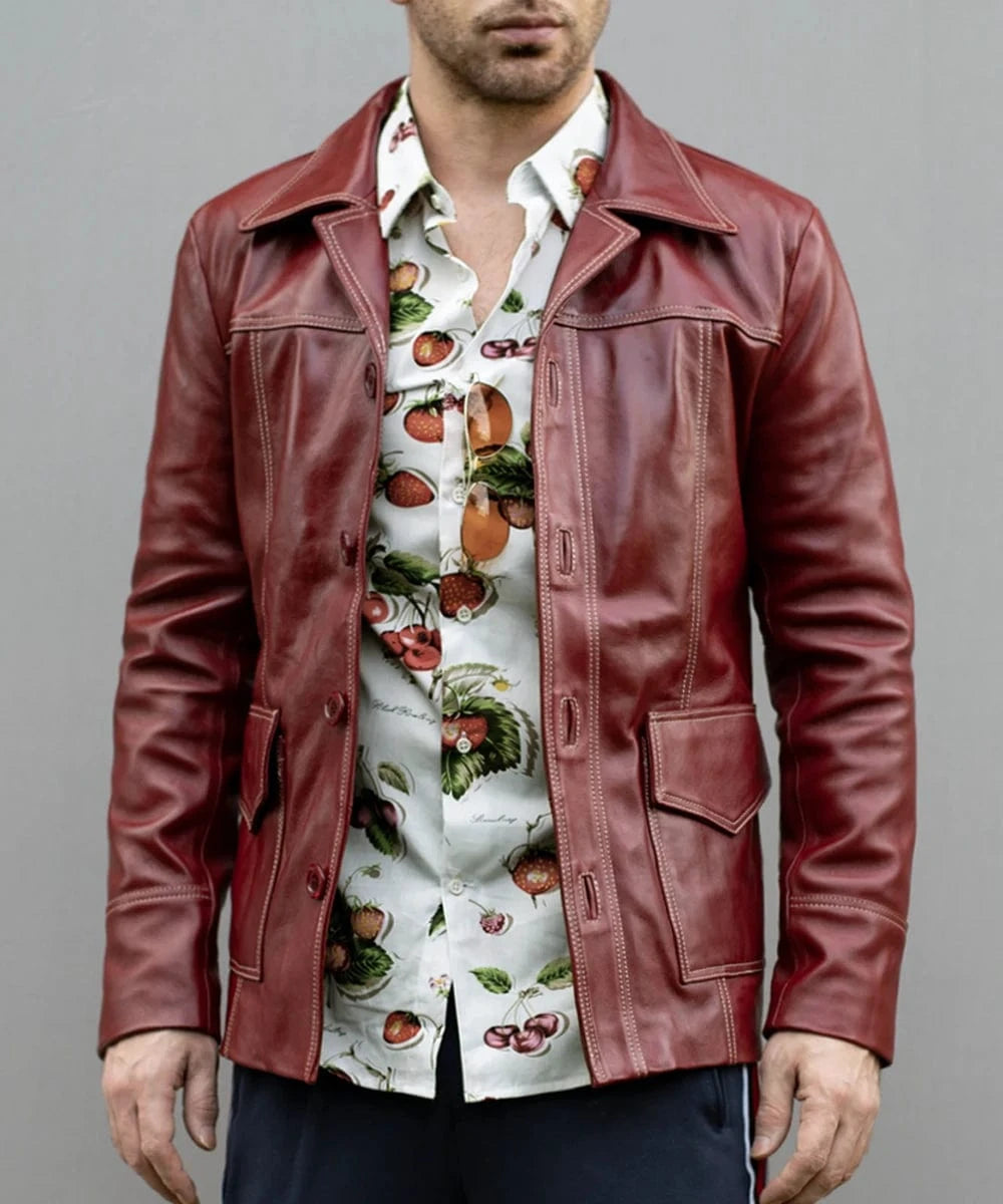 Soul Revolver mens Fight Club leather jacket