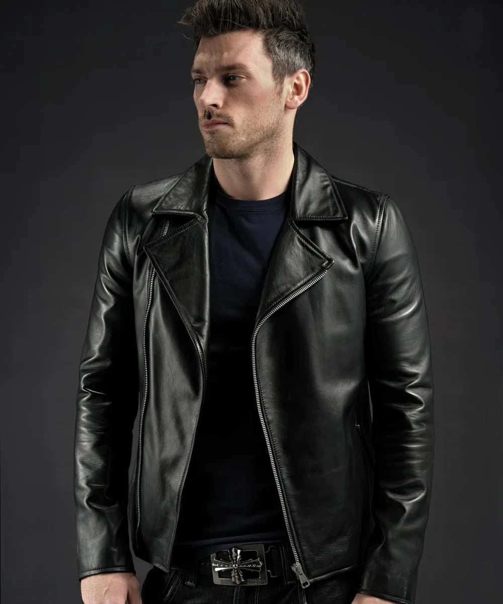 Soul Revolver mens Ghost Rider leather jacket