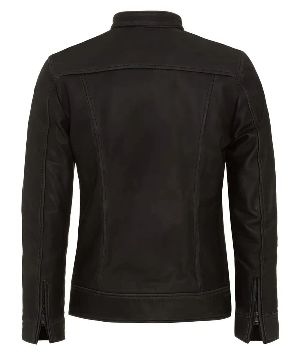 Soul Revolver mens Grift leather jacket