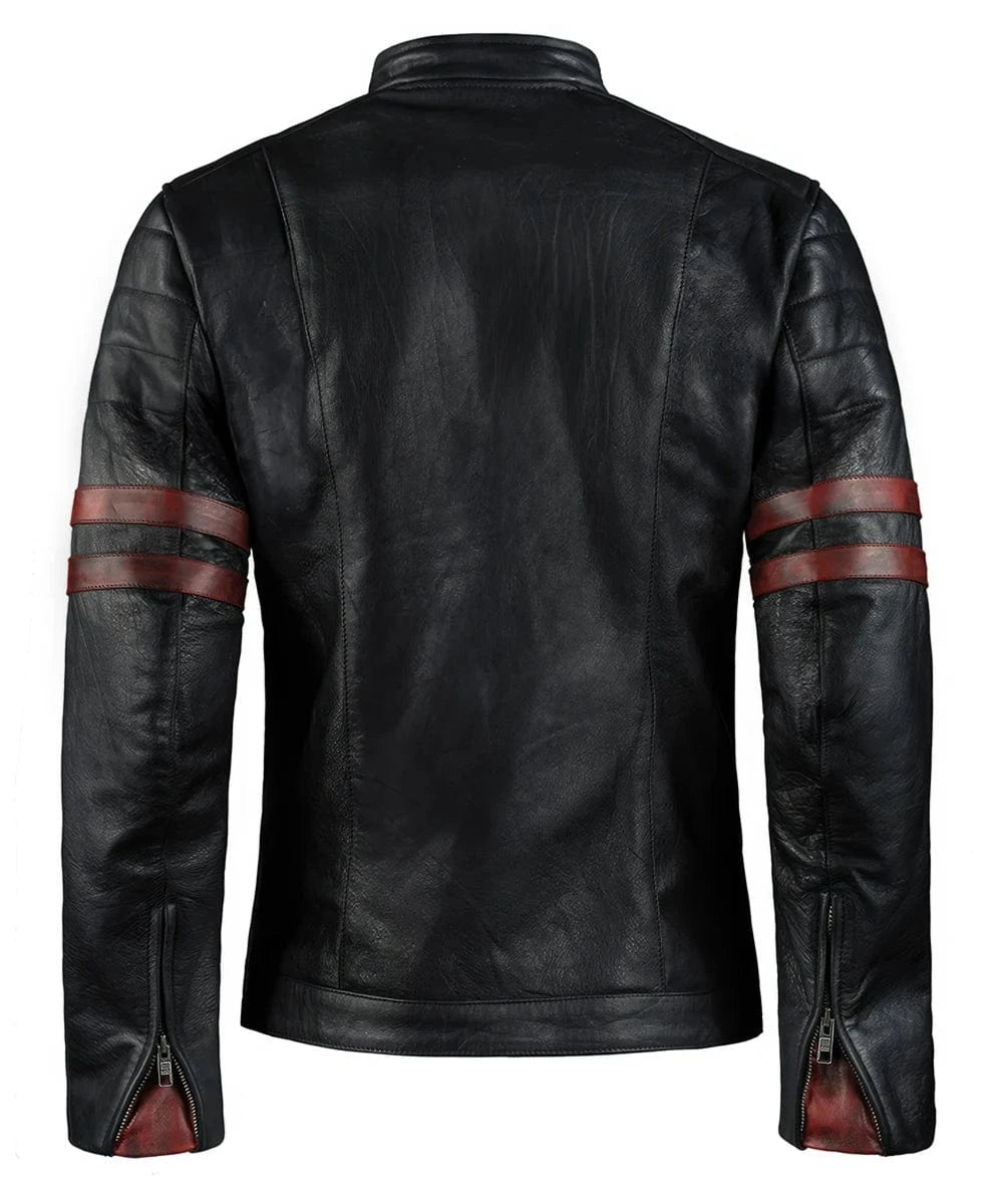 Soul Revolver mens Hybrid leather jacket