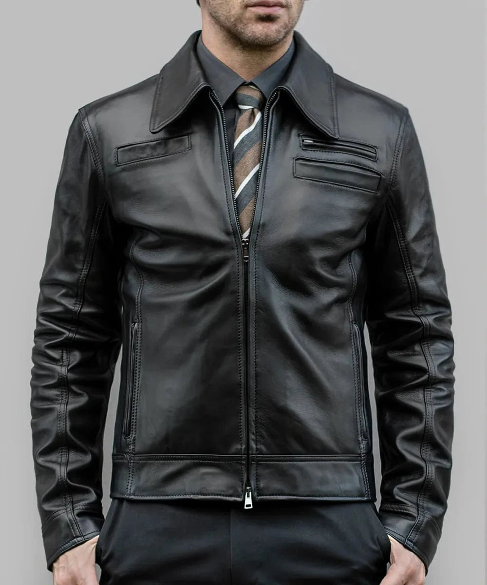 Soul Revolver Leather Jacket mens Looper leather jacket