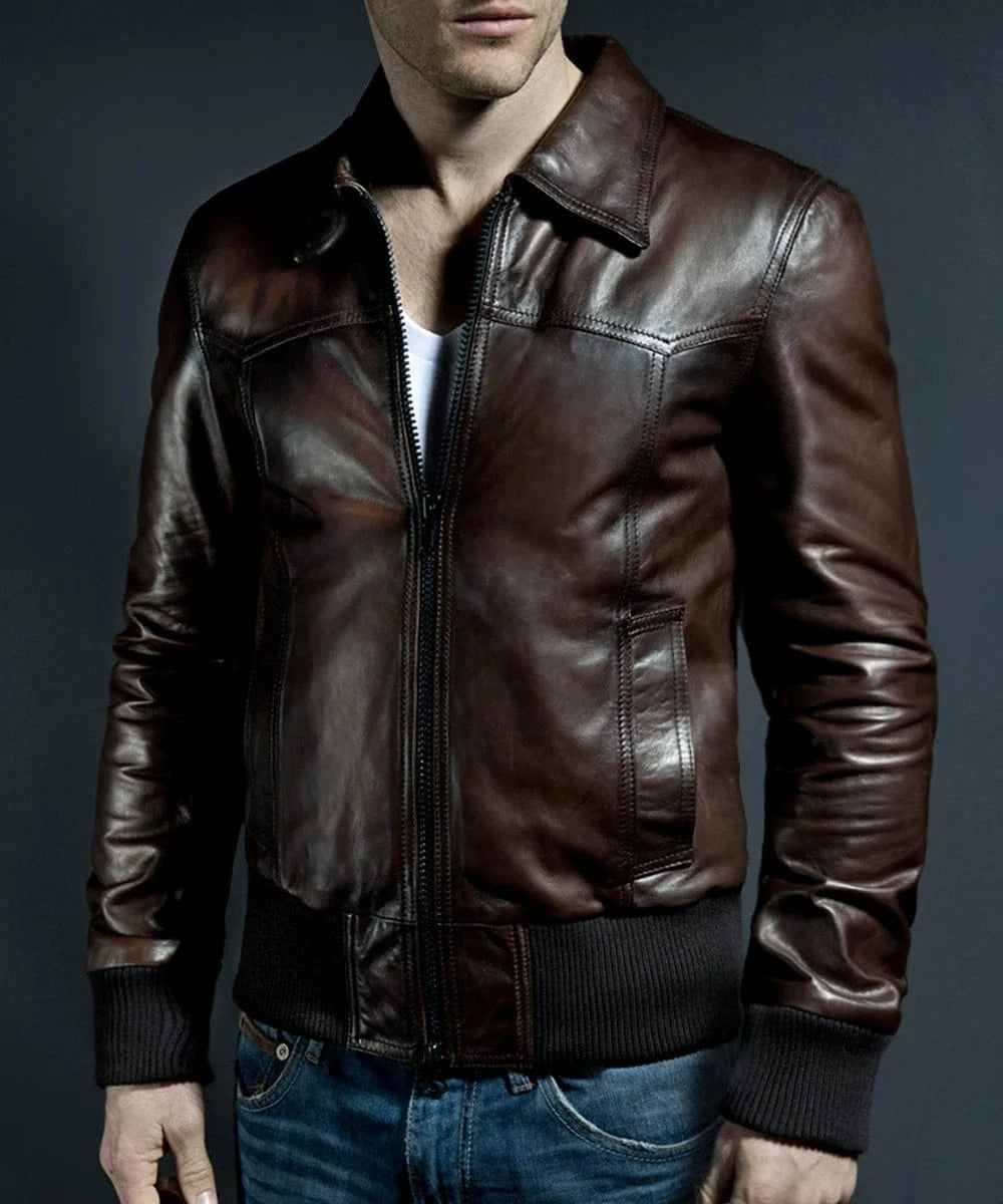 Soul Revolver Leather Jacket mens The Deal leather jacket