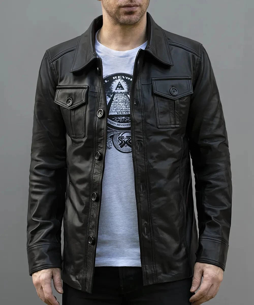 Soul Revolver Leather Jacket mens The Haymaker leather jacket
