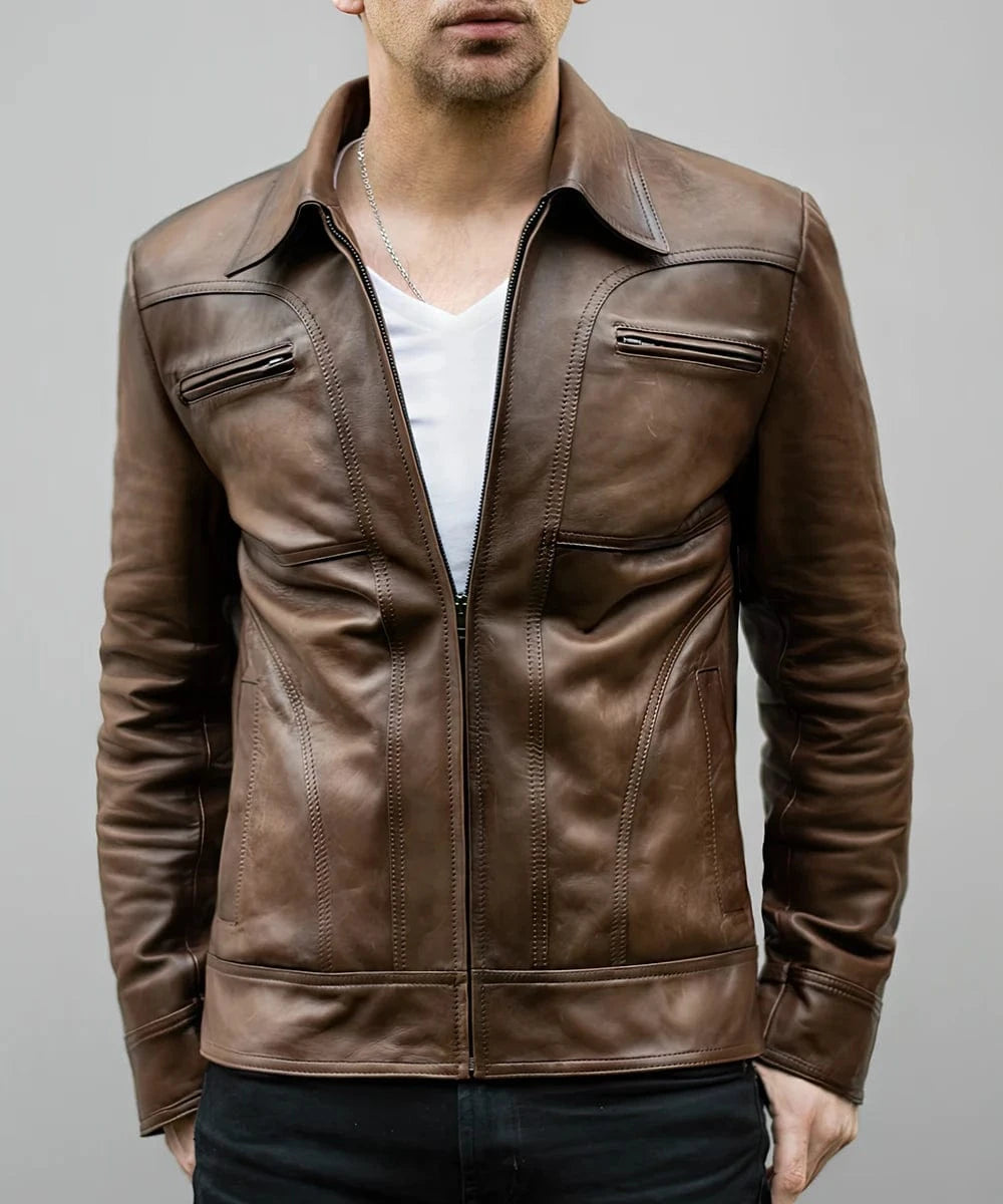 Soul Revolver Leather Jacket mens The Mob leather jacket