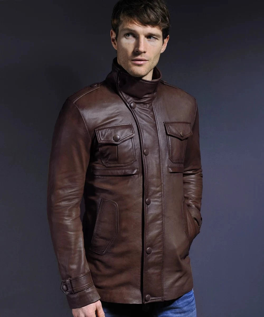 Soul Revolver Leather Jacket mens Yushan leather jacket