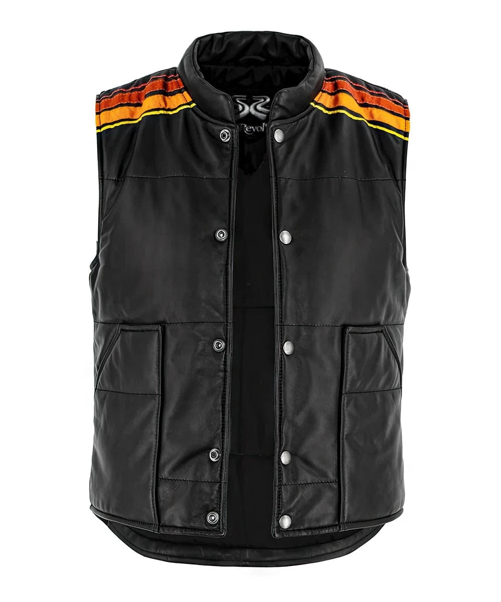 Soul Revolver Leather Vest mens Tyler Vest leather jacket