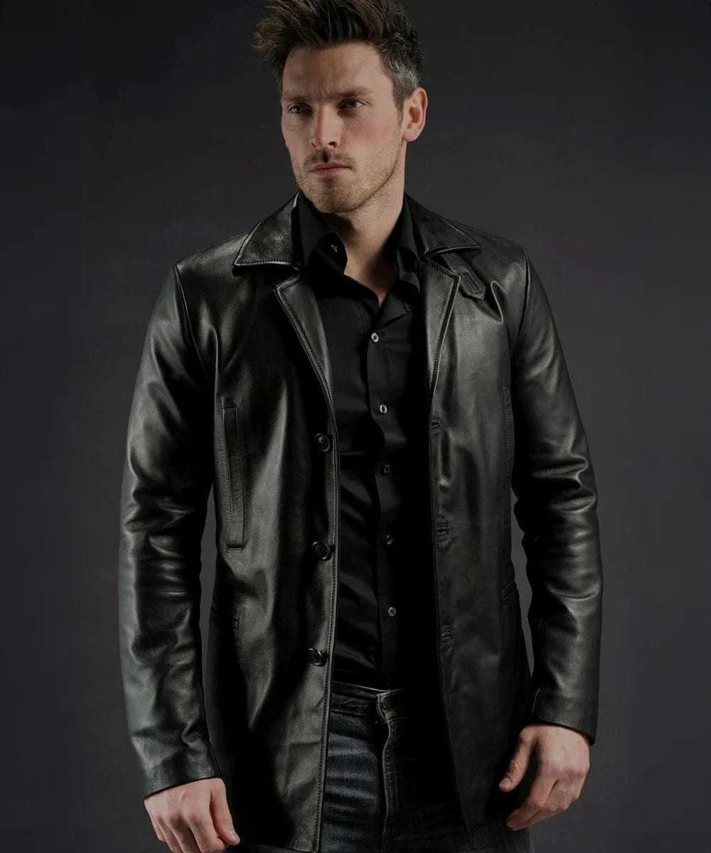 Soul Revolver Movie Replica Leather Jacket mens Max Payne leather jacket