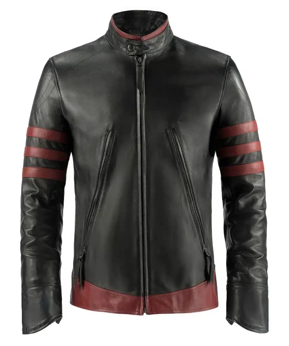 Men's Black Leather Jacket – X-Men Origins Replica | Soul Revolver