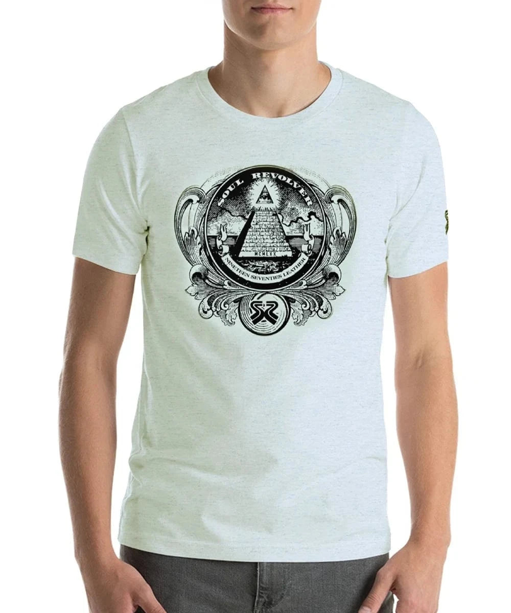 Soul Revolver mens Pyramid leather jacket