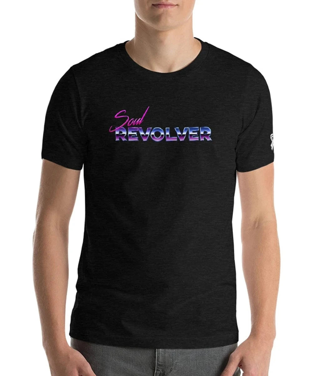 Soul Revolver mens Retrowave leather jacket