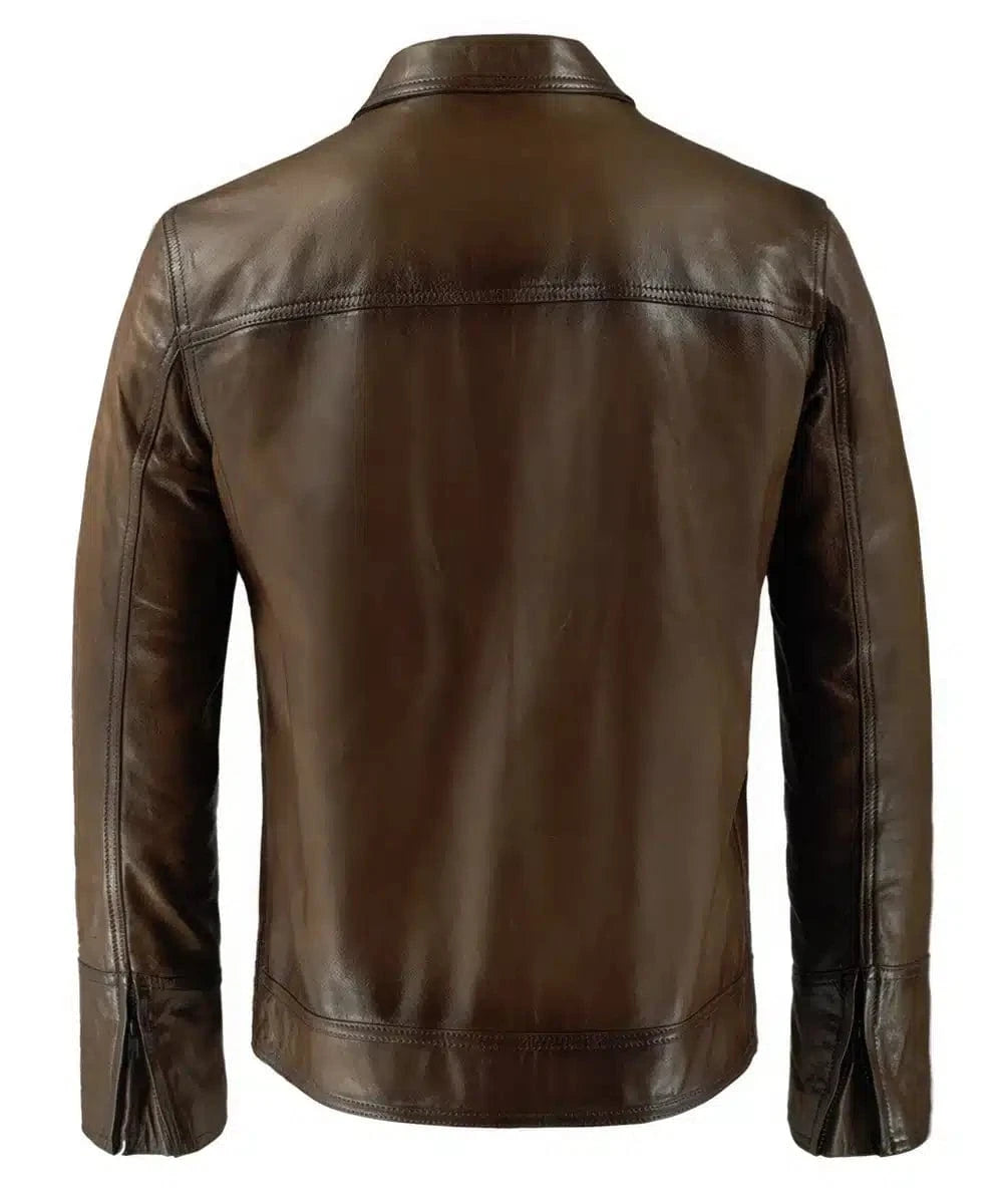 Soul Revolver Vintage Style Leather Jacket mens Phonics leather jacket