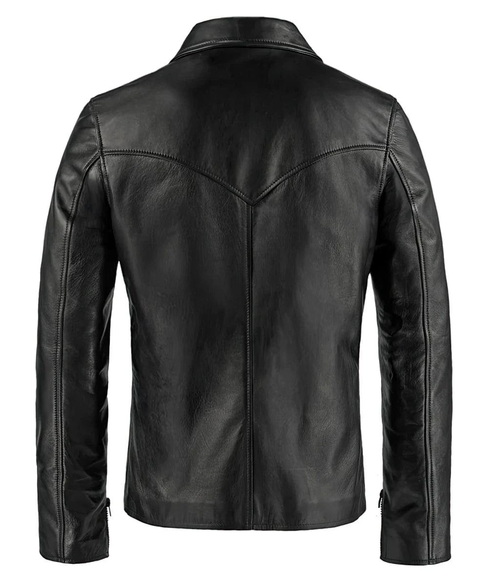 Soul Revolver Vintage Style Leather Jacket mens The Wheelman leather jacket
