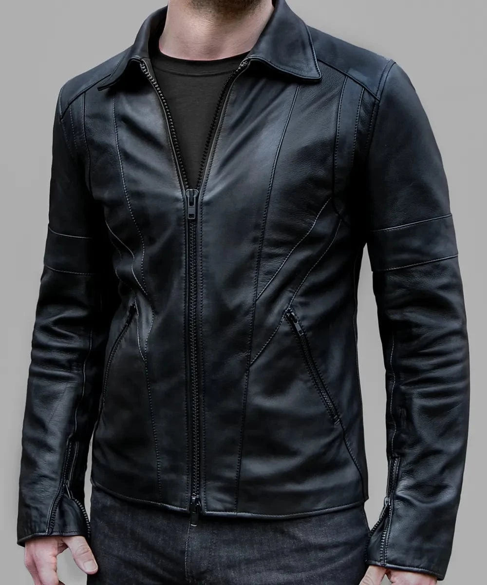 Soul Revolver Vintage Style Leather Jacket mens Wraith leather jacket