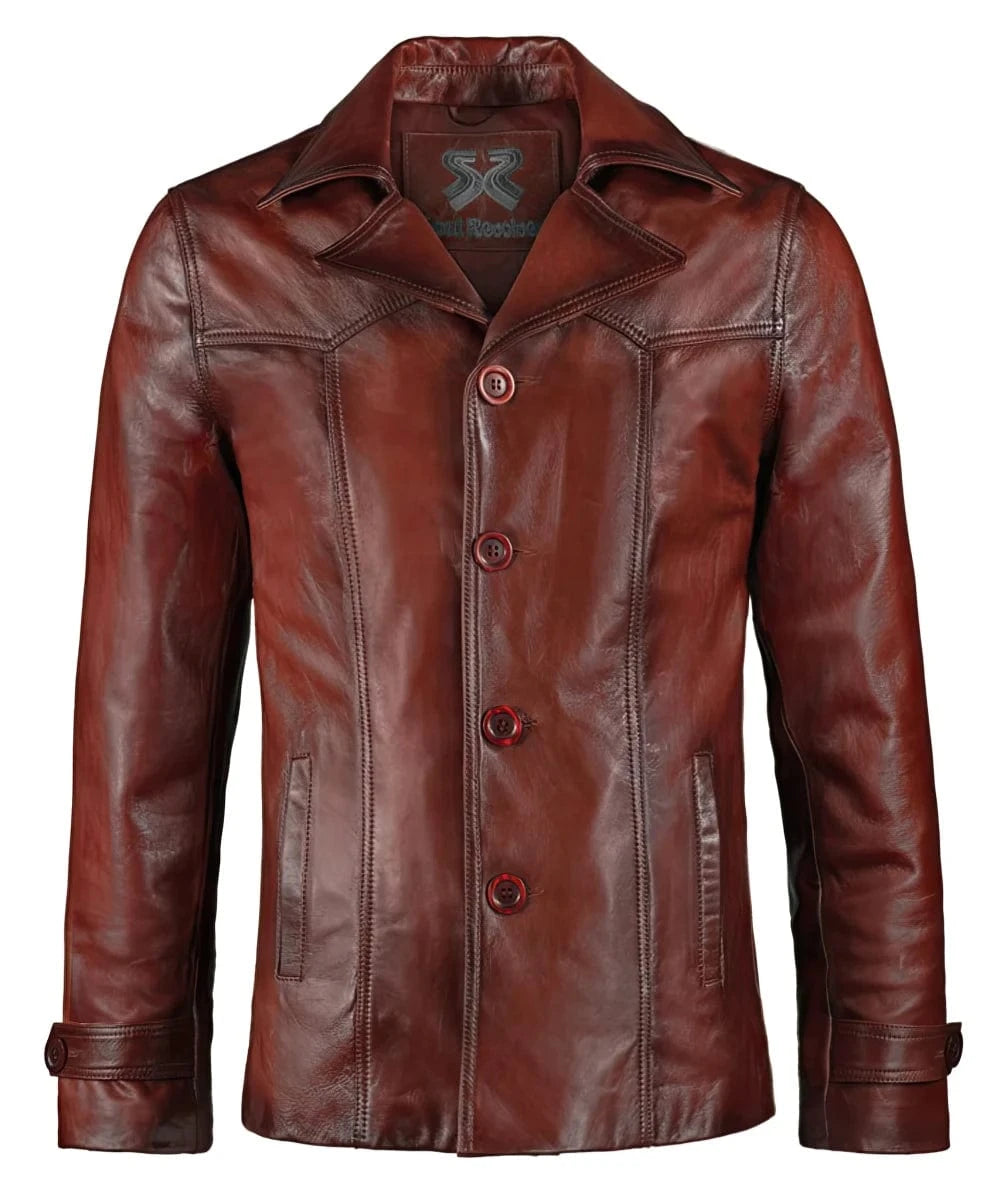 Vintage rum leather jacket 【公式通販】