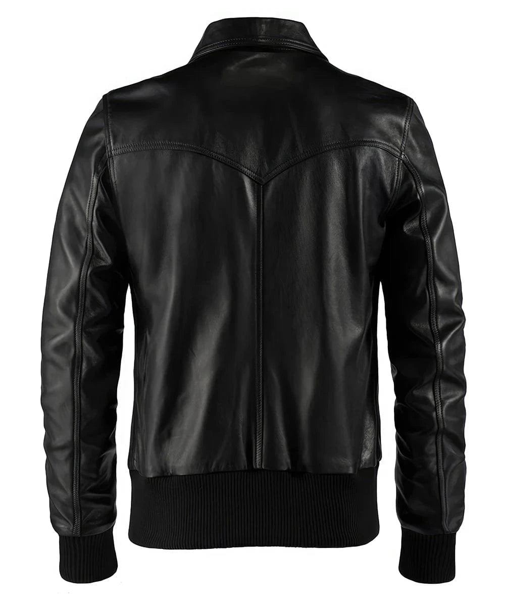 Soul Revolver Bomber Leather Jacket mens The Deal leather jacket