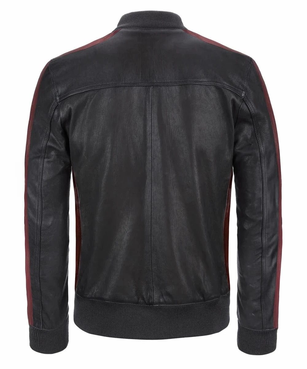 Soul Revolver Bomber Leather Jacket mens The Game leather jacket