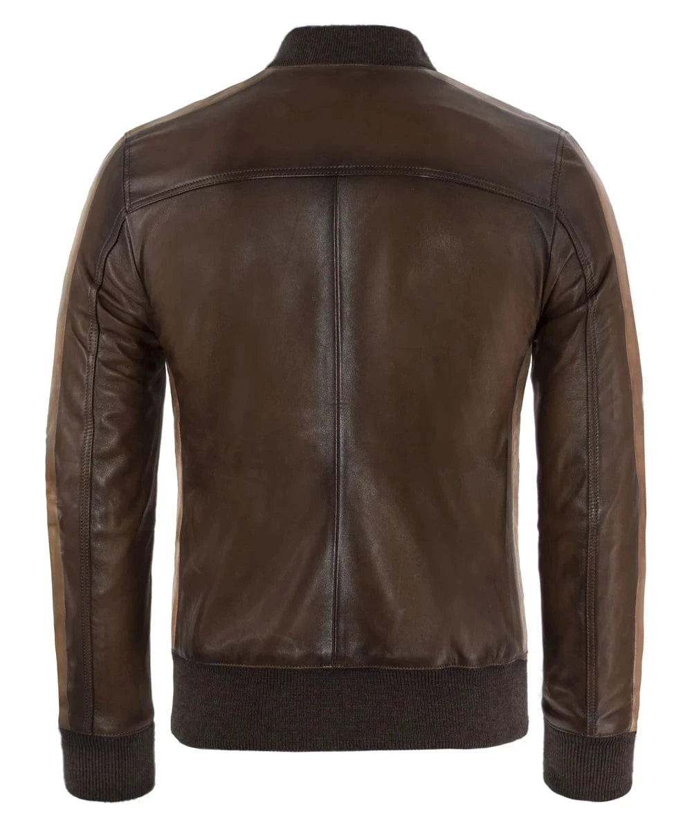 Soul Revolver Bomber Leather Jacket mens The Game leather jacket