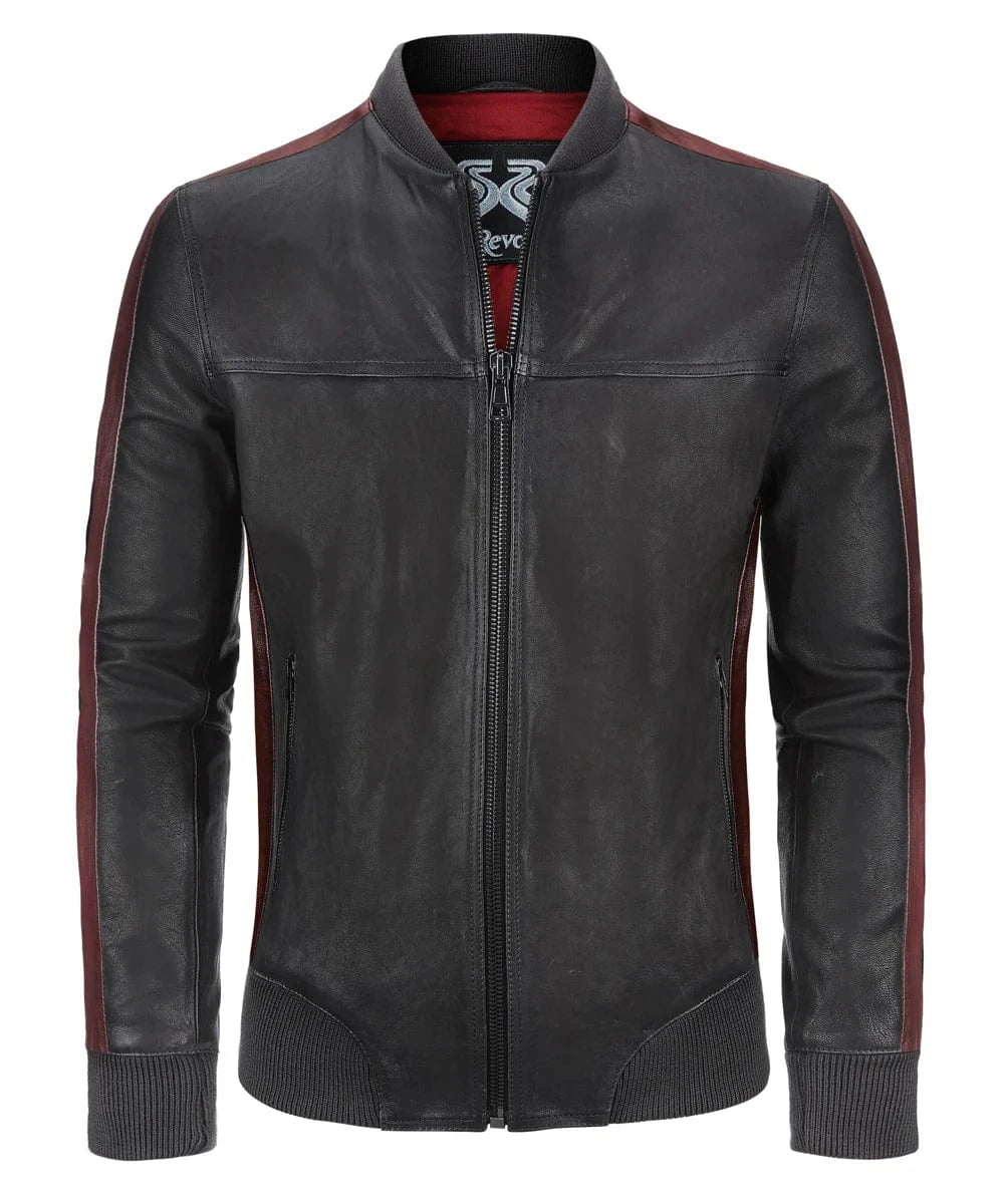 Soul Revolver Bomber Leather Jacket XS mens The Game leather jacket