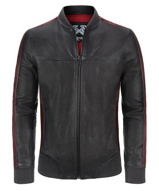 Soul Revolver Bomber Leather Jacket XS mens The Game leather jacket