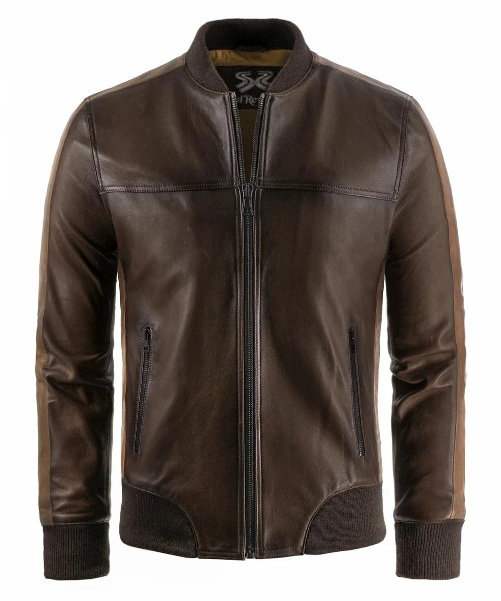 Soul Revolver Bomber Leather Jacket XS mens The Game leather jacket