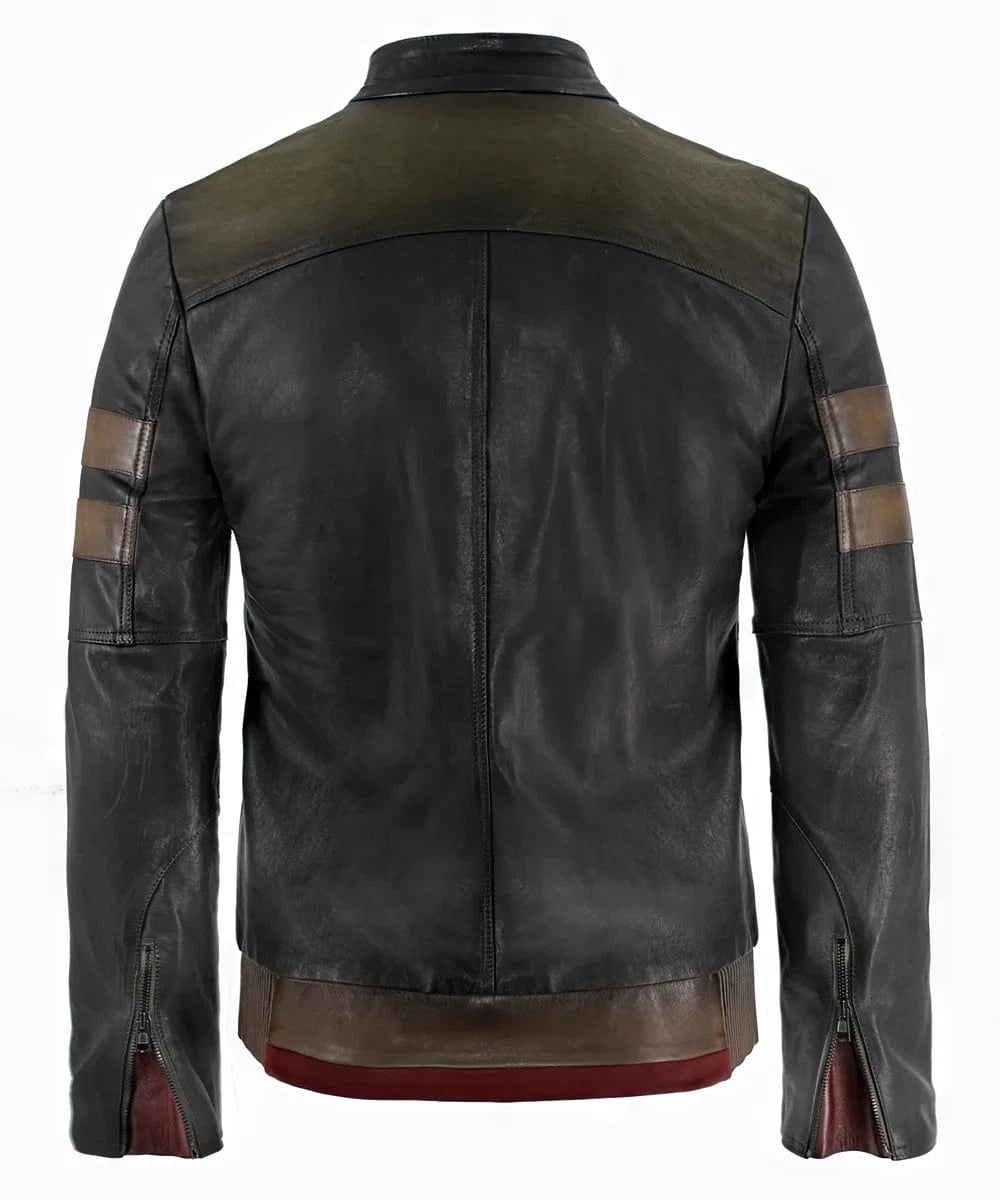 Soul Revolver mens Bounty Hunter leather jacket