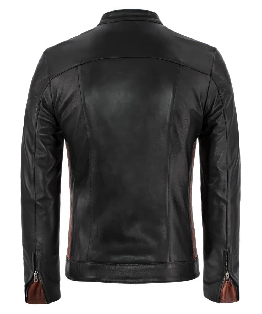 the challenger black/red racer jacket