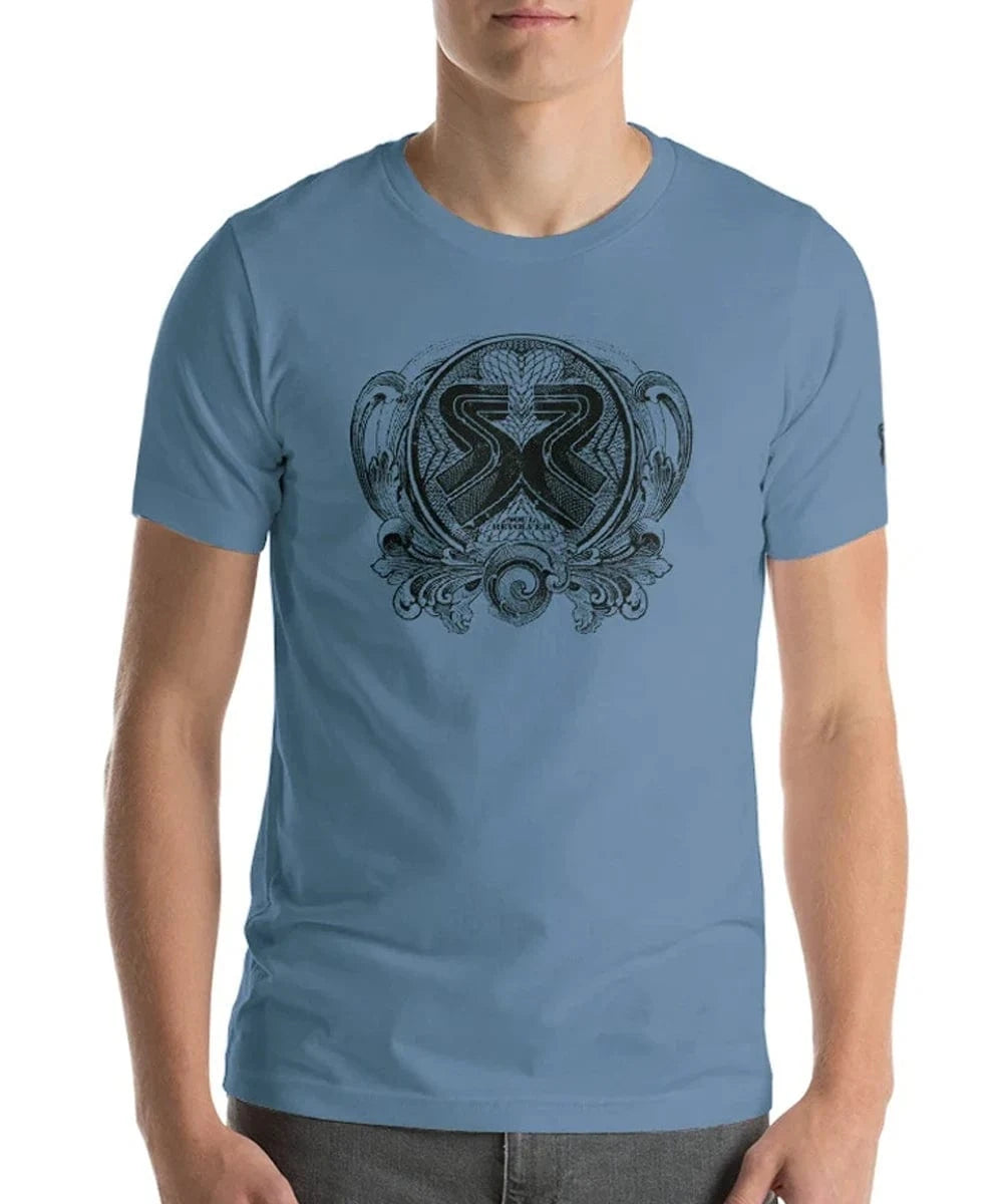 Crest steel blue t shirt
