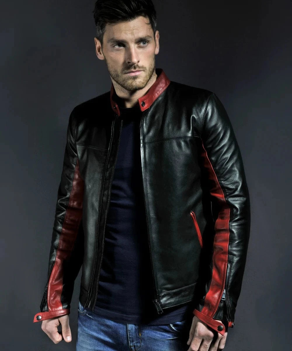 crusader batman replica leather jacket