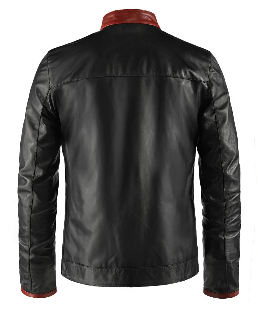 Soul Revolver mens Crusader leather jacket