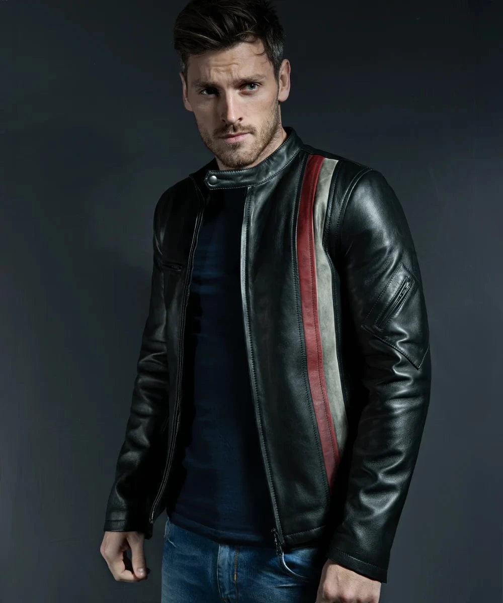Soul Revolver mens Cyclops leather jacket