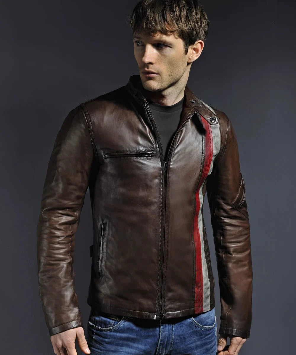 Soul Revolver mens Cyclops leather jacket