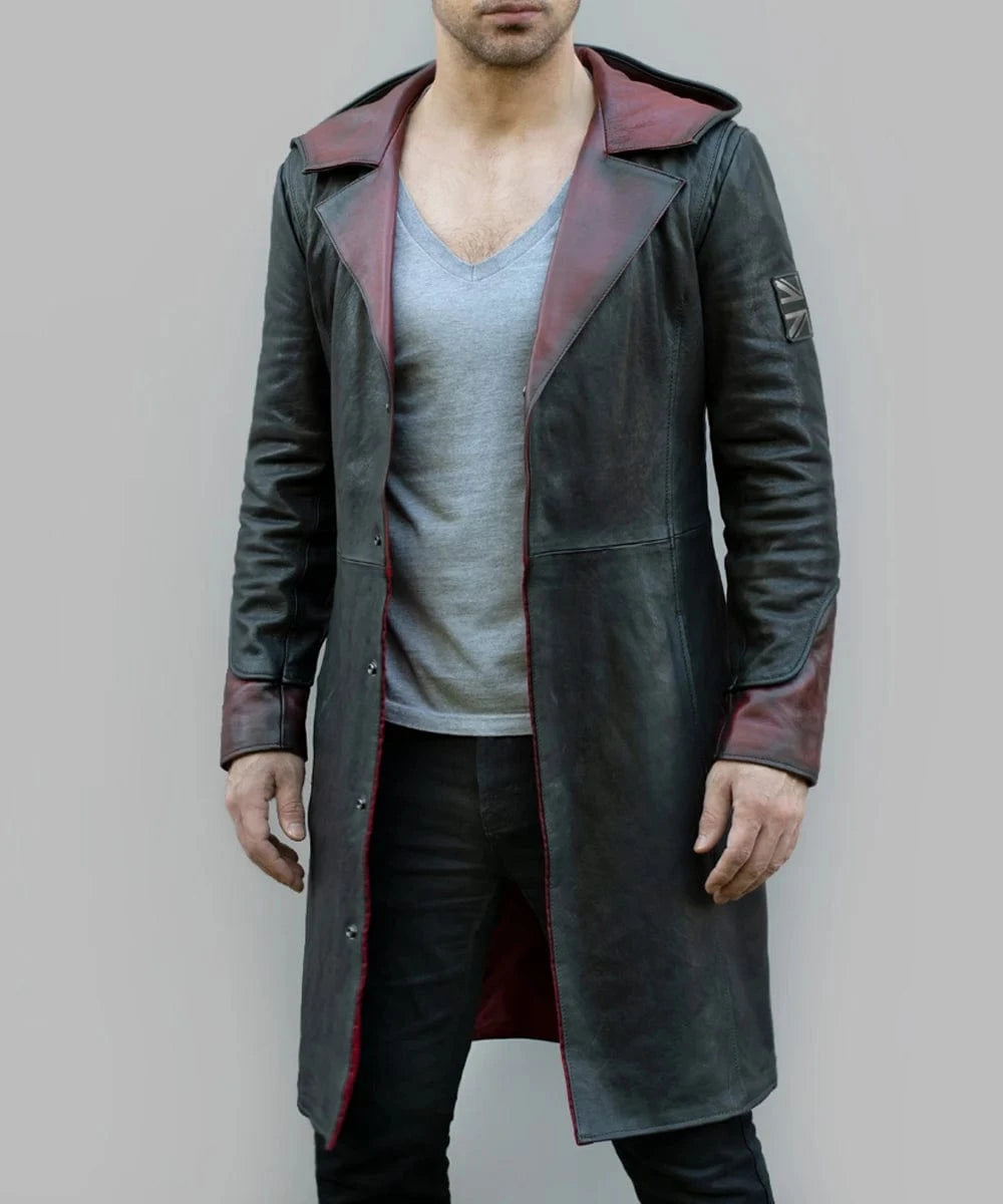 dmc dante leather coat