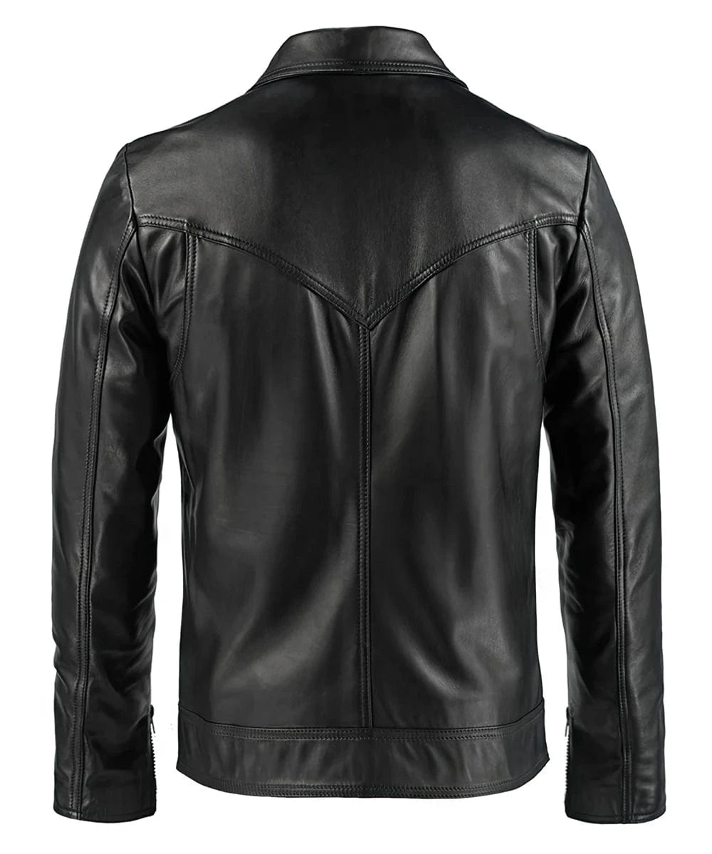 Soul Revolver mens Drifter leather jacket