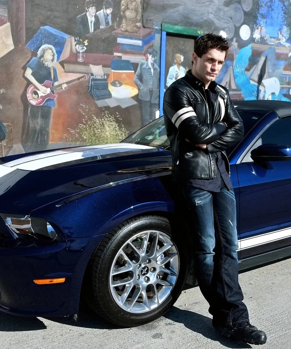 Soul Revolver mens Driver leather jacket