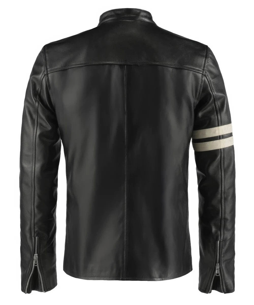 Soul Revolver mens Driver leather jacket
