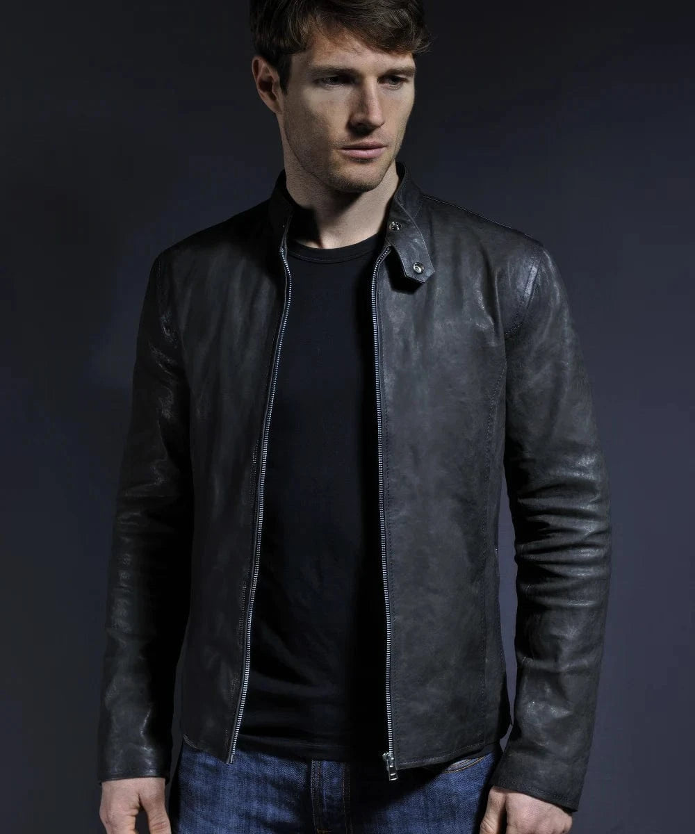 Soul Revolver mens Evolver leather jacket