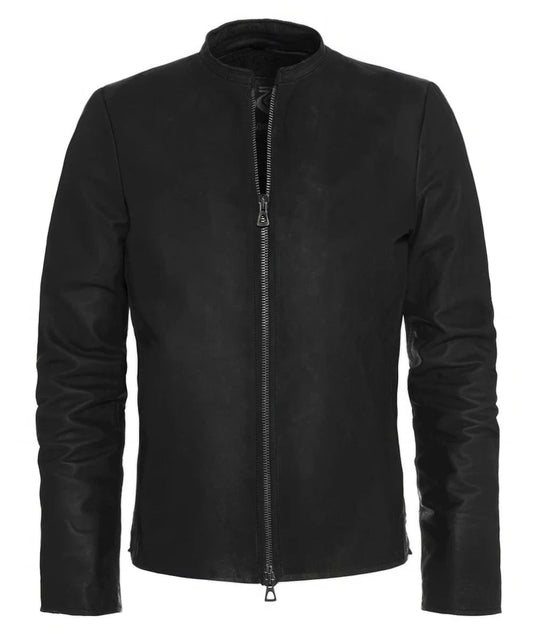 Soul Revolver mens Flint Calf Italian leather jacket