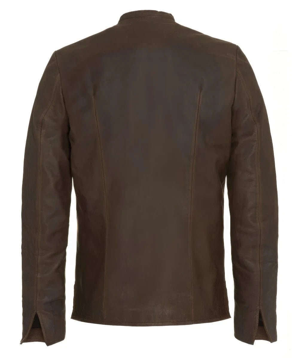 Soul Revolver mens Flint leather jacket