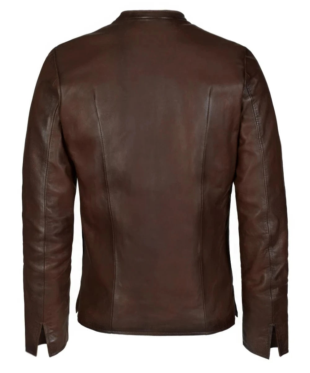 Soul Revolver mens Flint leather jacket