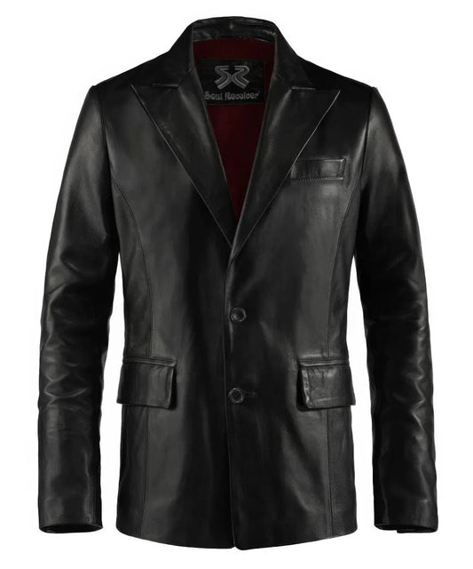 Soul Revolver mens Forsaken leather jacket