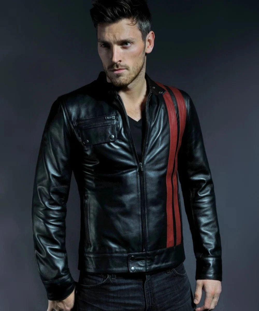Soul Revolver mens Frankenstein leather jacket